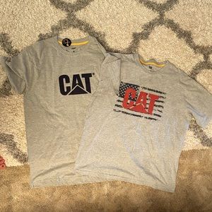 CAT (Caterpillar) short sleeve, cotton, t-shirts. XL